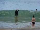 Big surf at Castara bay